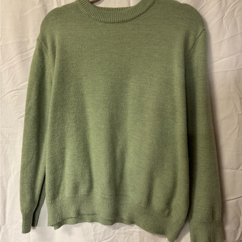 SHEIN Sage Green Knit Pullover
